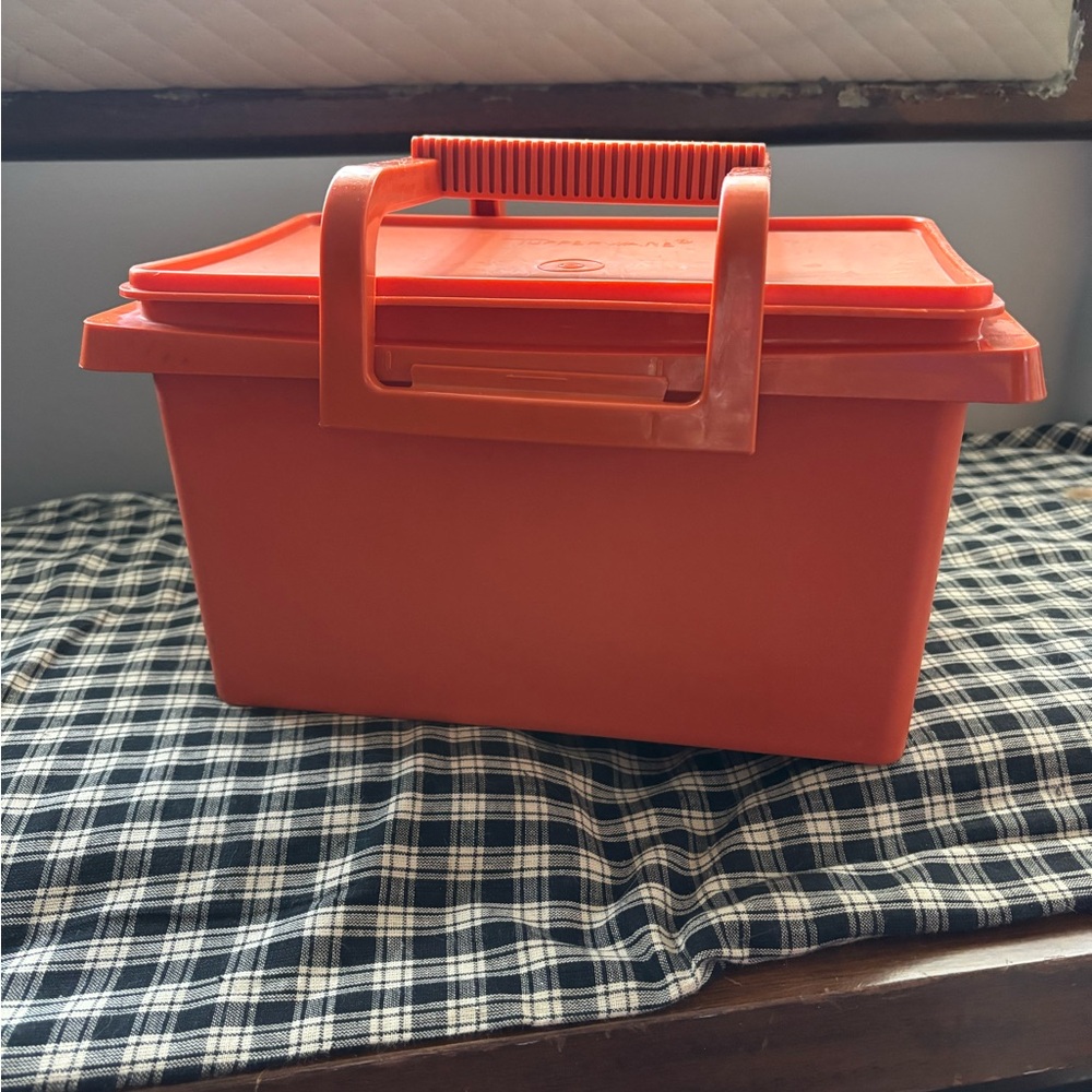 Tupperware orange Storage Container - Picture 1 of 3